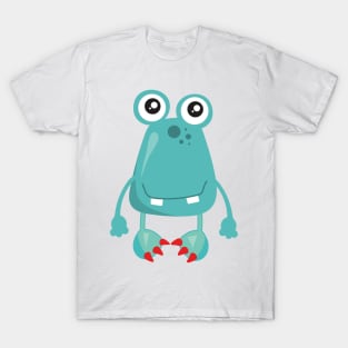 Cute Monster, Blue Monster, Funny Monster, Silly T-Shirt